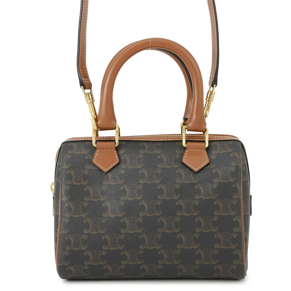 Celine Triomphe Boston Handbag Brown Bag - Picture 1 of 12